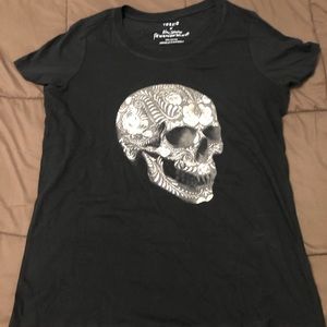 Plus Size Skull Shirt